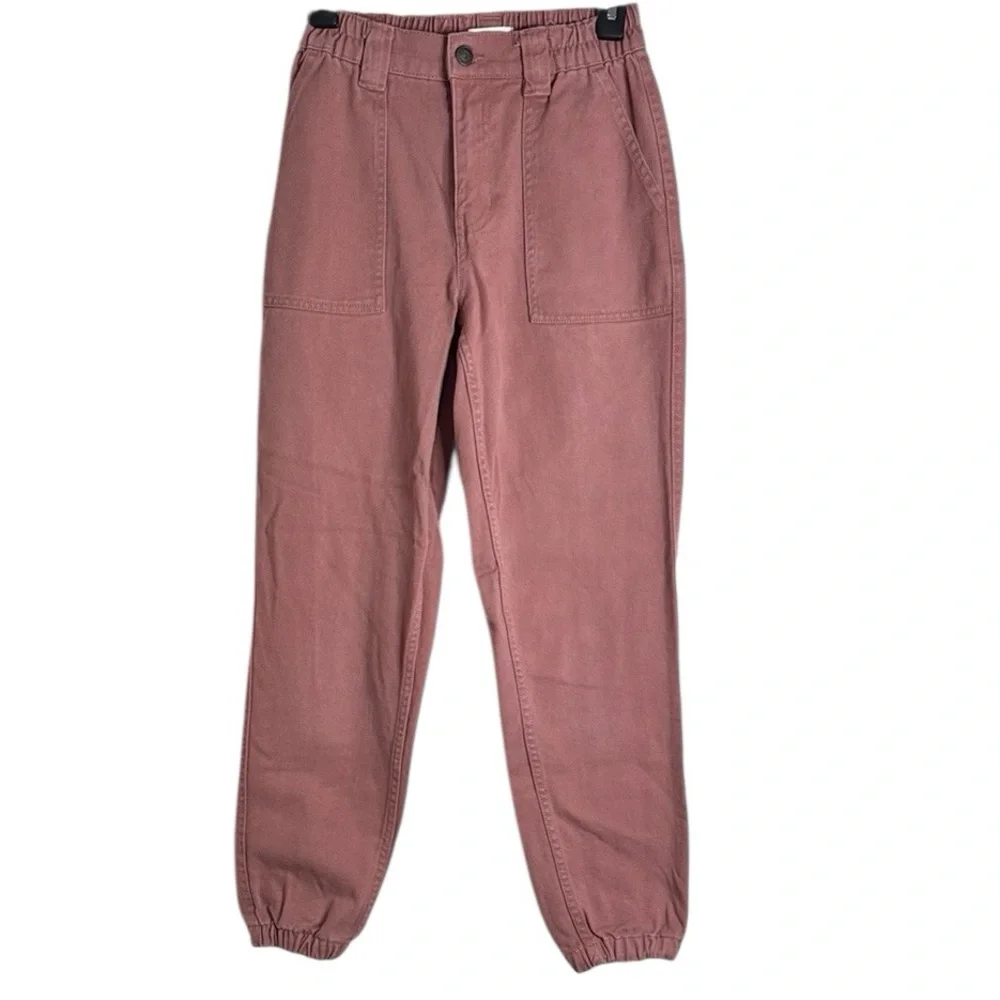 PacSun Women’s Sienna Dust Cargo Elastic Hem and Waistband Denim Pants Size XS